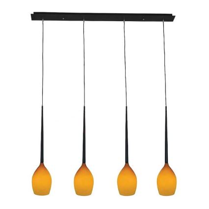 Azzardo - Zamjensko staklo za luster IZZA - AMBER promjera 13 cm