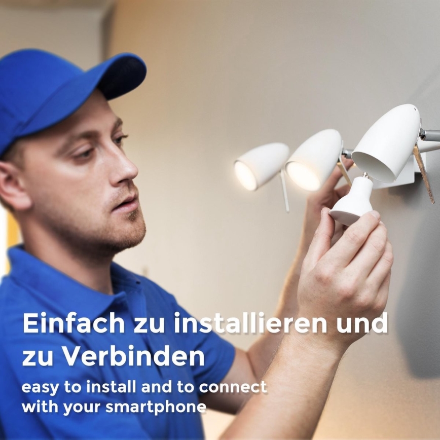 B.K. Licht 1261 - SET 4x LED Prigušiva žarulja GU10/5,5W/230V Wi-Fi Tuya 2700K