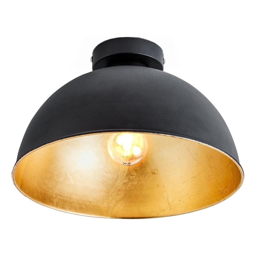 B.K. Licht 1322 - Stropna svjetiljka 1xE27/60W/230V crna/zlatna