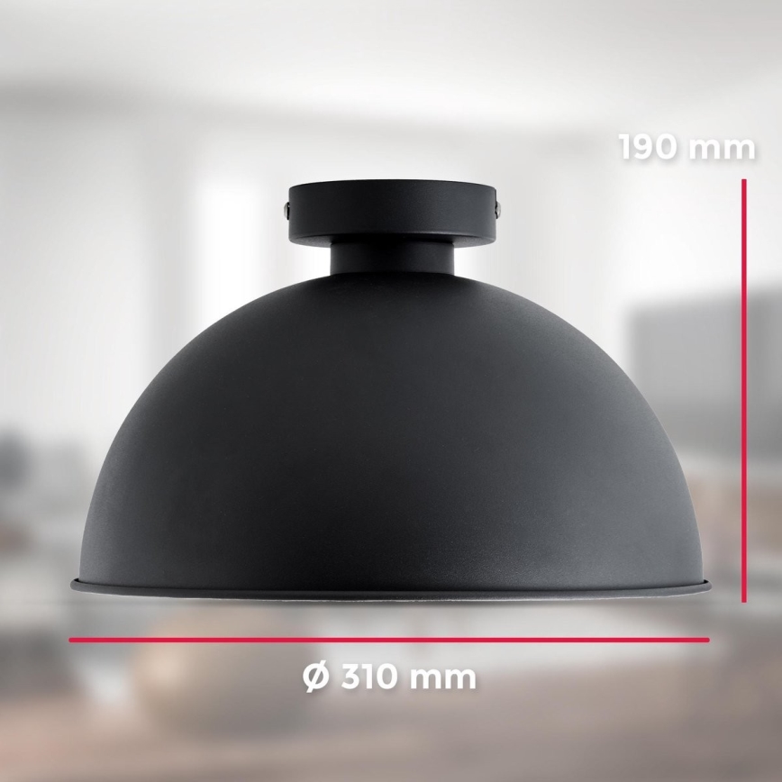 B.K. Licht 1322 - Stropna svjetiljka 1xE27/60W/230V crna/zlatna