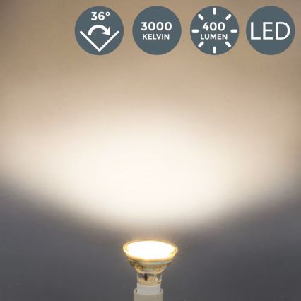 B.K.Licht - Set od 10 LED žarulja GU10/5W/230V 3000K