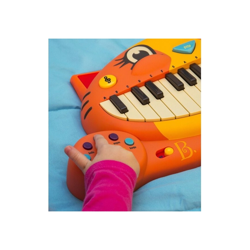 B-Toys - Dječji klavir s mikrofonom Mačka 4xAA