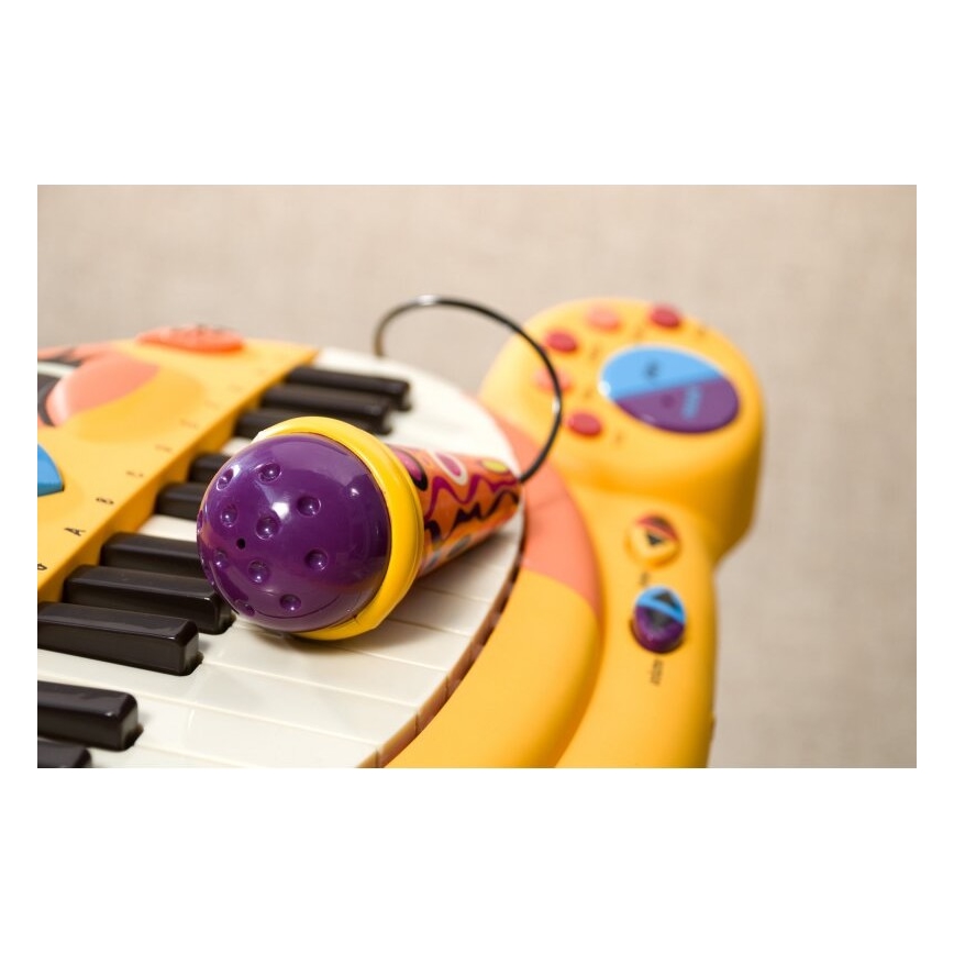 B-Toys - Dječji klavir s mikrofonom Mačka 4xAA