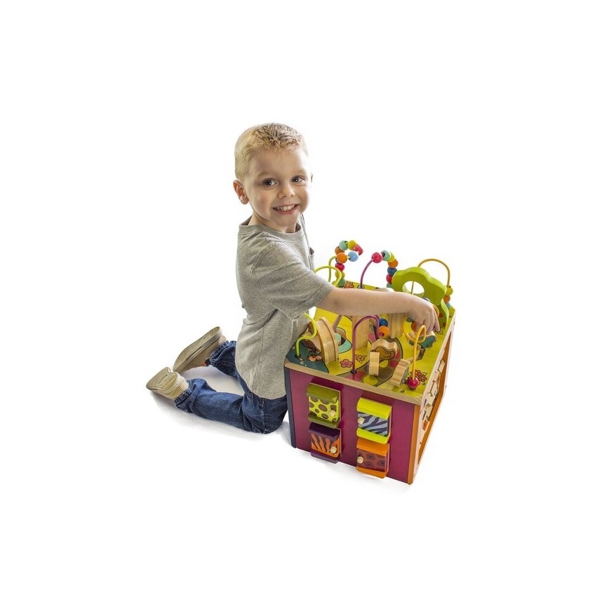 B-Toys - Interaktivna kocka Zoo kaučukovac