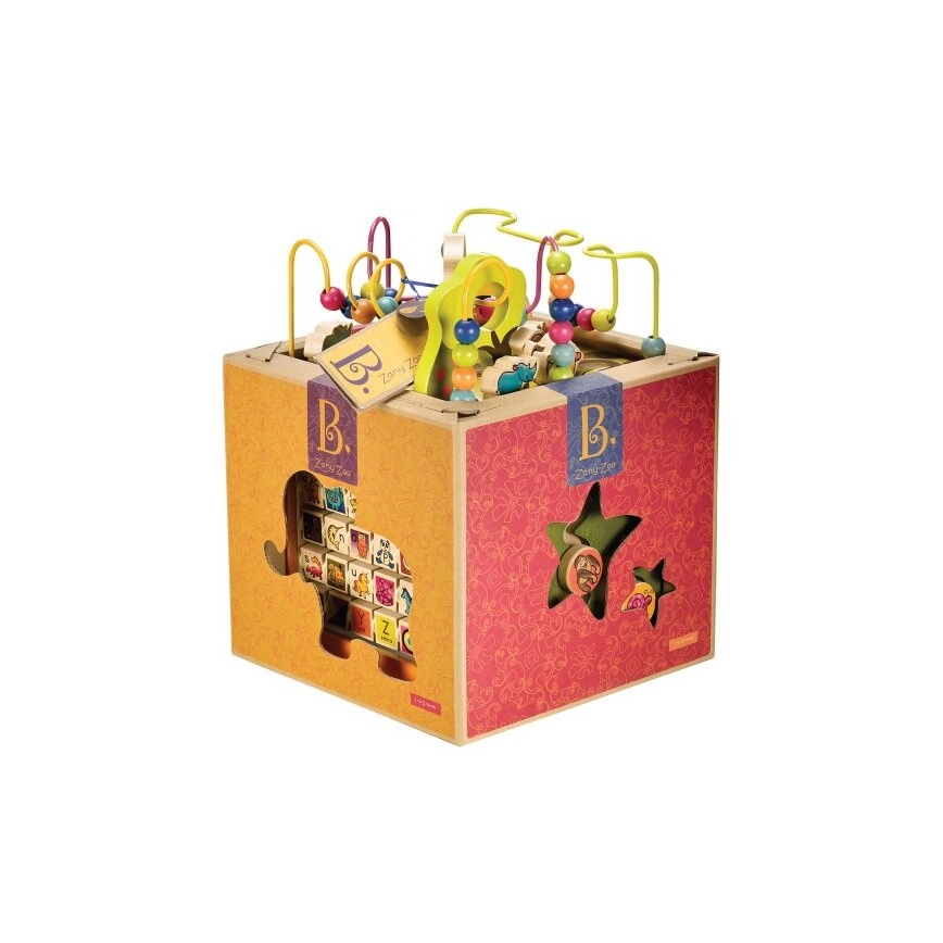 B-Toys - Interaktivna kocka Zoo kaučukovac