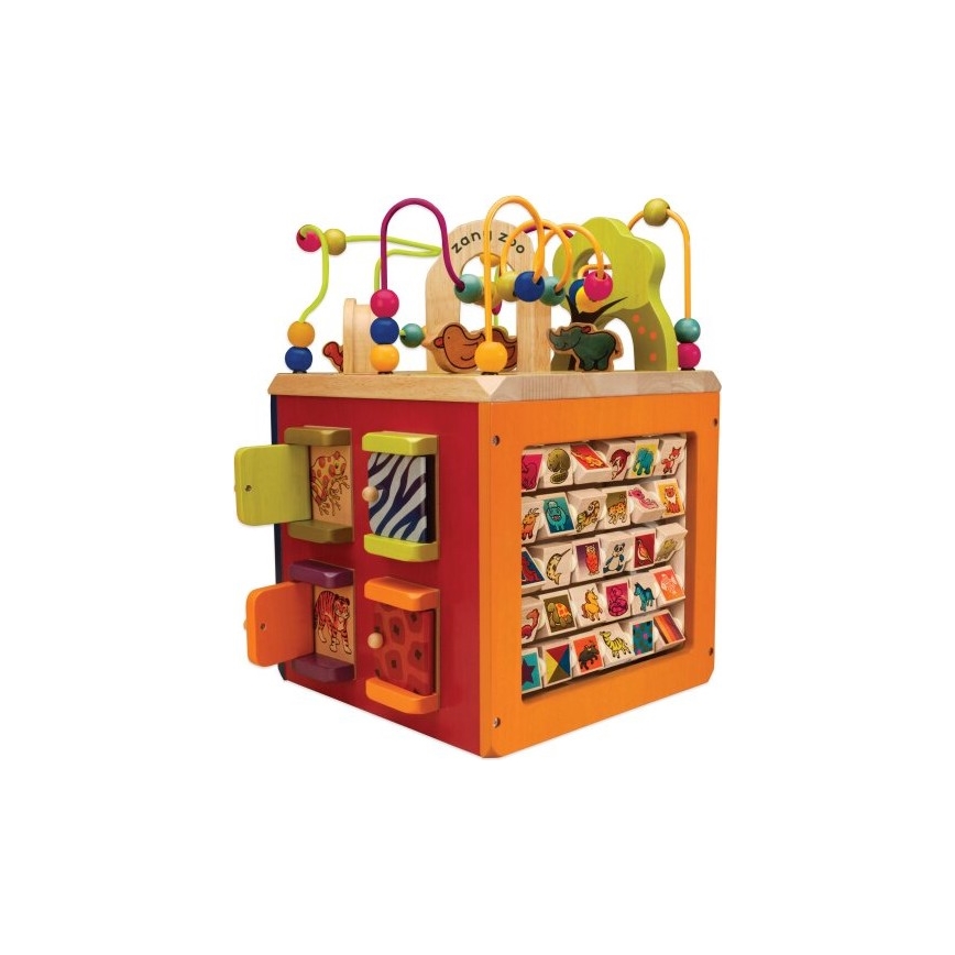 B-Toys - Interaktivna kocka Zoo kaučukovac