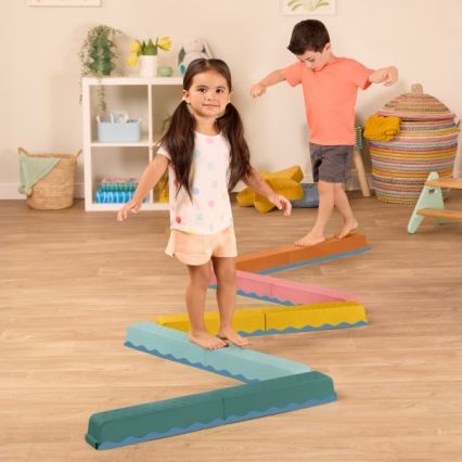 B-Toys - Staza s preprekama BALANCE & HOP 10 kom