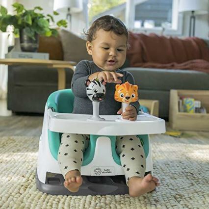 Baby Einstein - Booster za stolicu s 2 igračke 2u1 DINE&DISCOVER