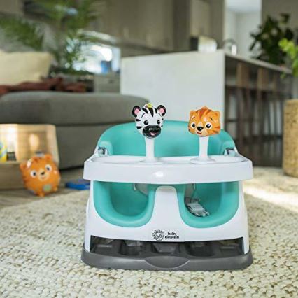 Baby Einstein - Booster za stolicu s 2 igračke 2u1 DINE&DISCOVER