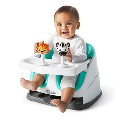Baby Einstein - Booster za stolicu s 2 igračke 2u1 DINE&DISCOVER