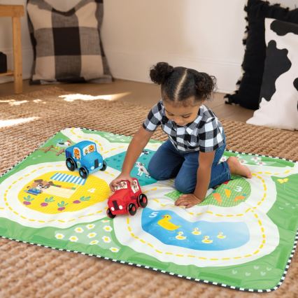 Baby Einstein - Dječja deka za igru BUSY BARNYARD 4xAA