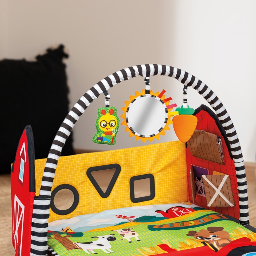 Baby Einstein - Dječja deka za igru BUSY BARNYARD 4xAA