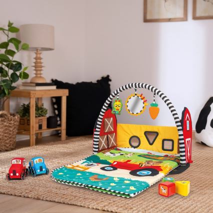 Baby Einstein - Dječja deka za igru BUSY BARNYARD 4xAA