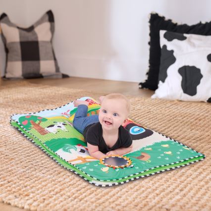 Baby Einstein - Dječja deka za igru BUSY BARNYARD 4xAA