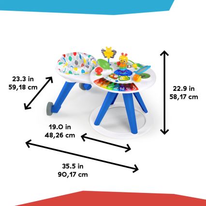 Baby Einstein - Dječji interaktivni centar 4u1 AROUND WE GROW 3xAA