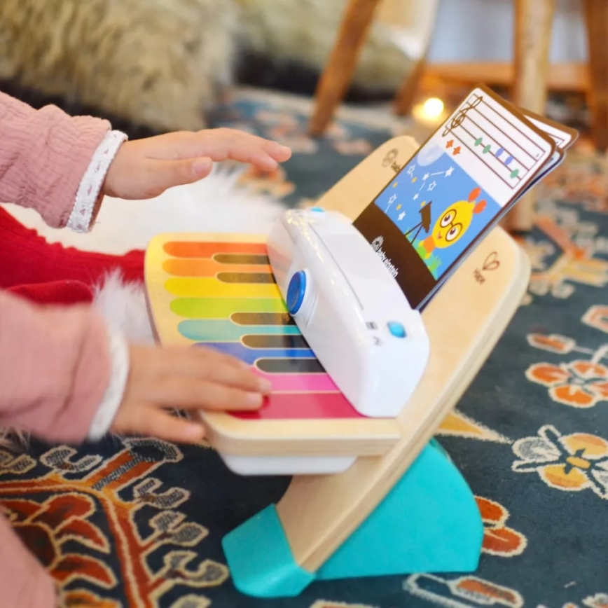 Baby Einstein - Drvena glazbena igračka MAGIC TOUCH 3xAA klavir