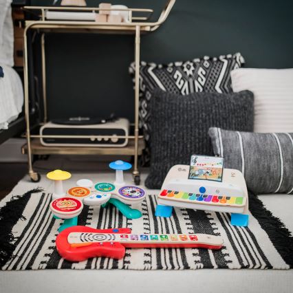 Baby Einstein - Drvena glazbena igračka MAGIC TOUCH gitara 3xAA