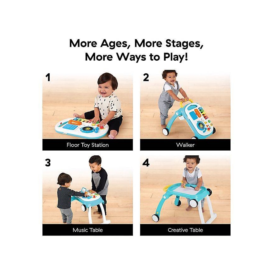 Baby Einstein - Hodalica s aktivnostima 4u1 MUSICAL MIX ‘N ROLL 3xAA