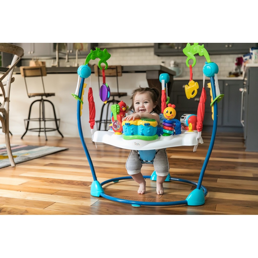Baby Einstein - Skakalica za bebe 2u1 NEIGHBORHOOD SYMPHONY 3xAA
