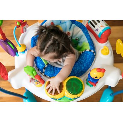 Baby Einstein - Skakalica za bebe 2u1 NEIGHBORHOOD SYMPHONY 3xAA