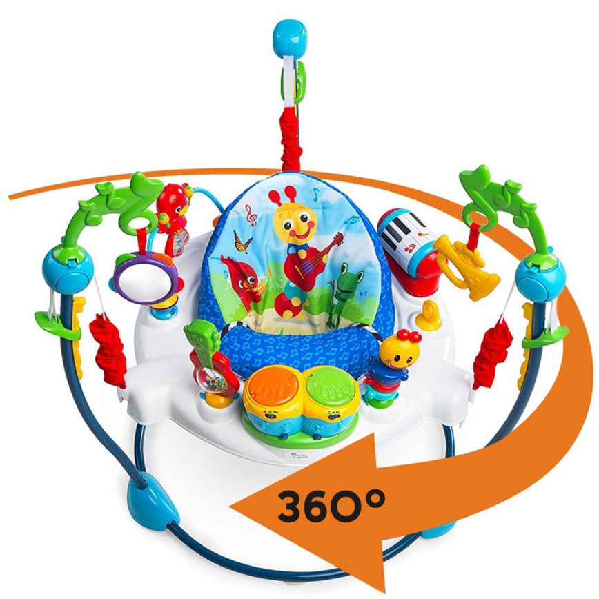 Baby Einstein - Skakalica za bebe 2u1 NEIGHBORHOOD SYMPHONY 3xAA