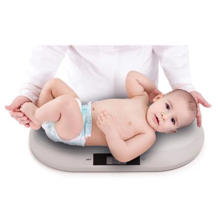 BabyOno - Digitalna vaga za bebe 2xAAA siva