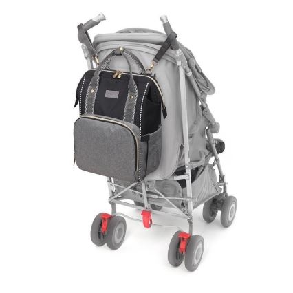 BabyOno - Ruksak za previjanje za kolica Oslo Style crna