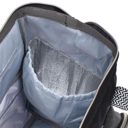 BabyOno - Ruksak za previjanje za kolica Oslo Style crna