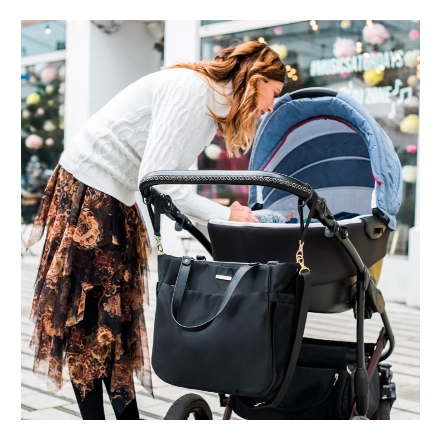 BabyOno - Torba za prematanje za kolica Coco crna