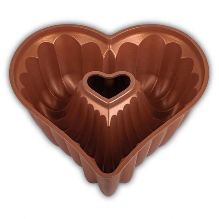 Bakreni kalup za kuglof KITCHISIMO u obliku srca