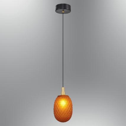 Bakreni luster na kabelu CACTUS 1xG9/5W/230V