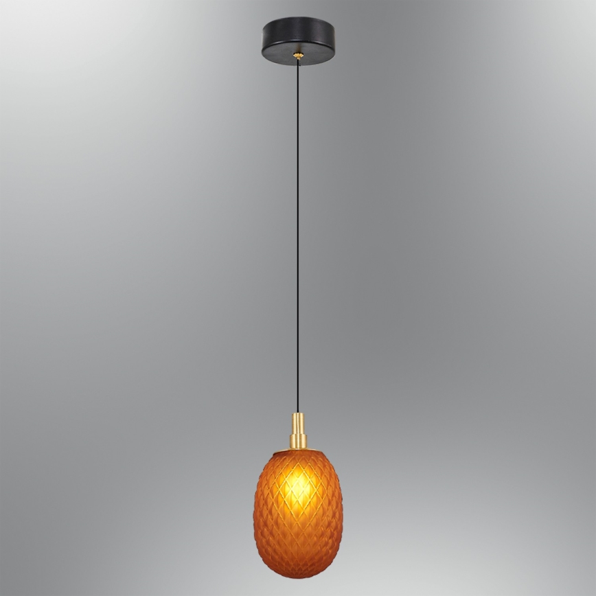 Bakreni luster na kabelu CACTUS 1xG9/5W/230V