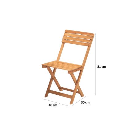 Balkonski set s jastucima bukva