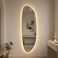 Baltica Design - LED kupaonsko zidno ogledalo s pozadinskim osvjetljenjem STONE FLUID LED/15W/230V 2700K 155x50 cm IP65