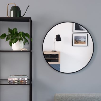 Baltica Design - LED kupaonsko zidno ogledalo s osvjetljenjem BRIGHT LED/15W/230V 3000K Ø 80 cm IP65 crno