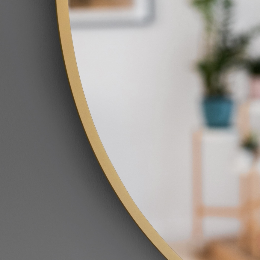 Baltica Design - LED zidno ogledalo za kupaonicu s pozadinskim osvjetljenjem BRIGHT LED/15W/230V 4500K Ø 80 cm IP65 zlatno