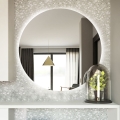 Baltica Design - LED zidno kupaonsko ogledalo s pozadinskim osvjetljenjem BRIGHT LED/15W/230V 6500K promjer 90 cm IP65