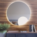 Baltica Design - zidno LED kupaonsko ogledalo s pozadinskim osvjetljenjem BRIGHT LED, 15 W, 230 V, 4500 K, promjer 60 cm, IP65