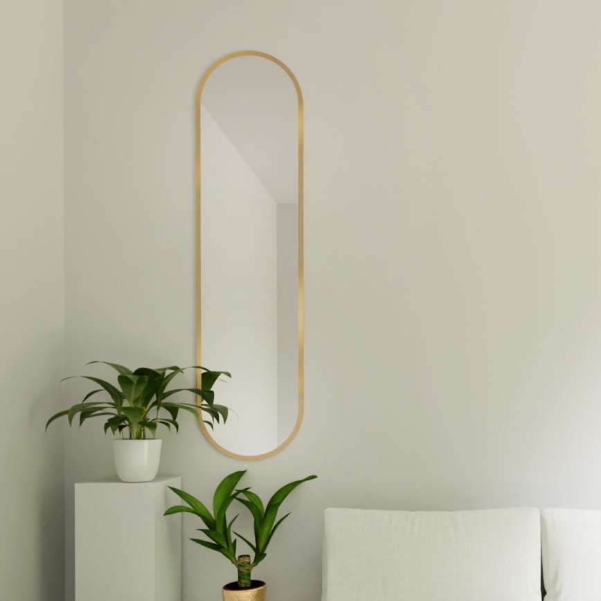 Baltica Design - Zidno ogledalo TINY BORDER 155x40 cm zlatno