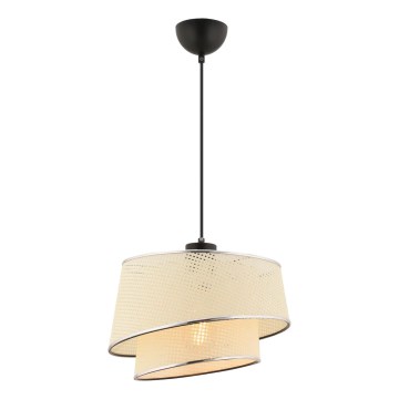 BARETTE viseća lampa 1xE27/60W/230V kremasta/ sjajni krom