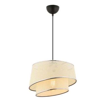 BARETTE viseća lampa 1xE27/60W/230V kremasta/ sjajni krom