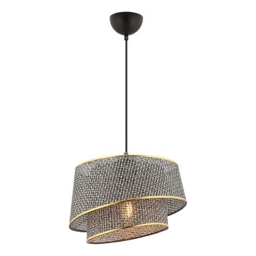 BARETTE Viseća lampa 1xE27/60W/230V Siva/Zlato