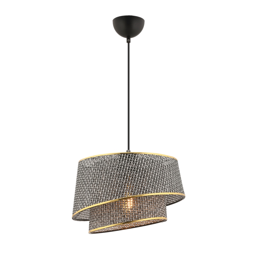 BARETTE Viseća lampa 1xE27/60W/230V Siva/Zlato