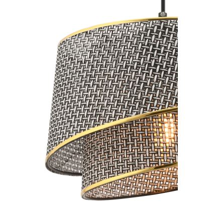 BARETTE Viseća lampa 1xE27/60W/230V Siva/Zlato
