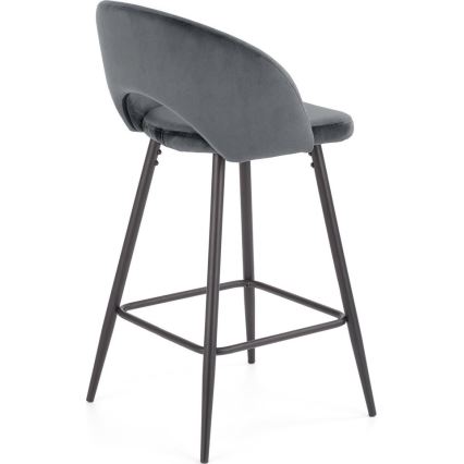 Barska stolica 89x49 cm siva/crna