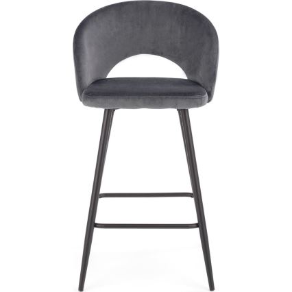 Barska stolica 89x49 cm siva/crna
