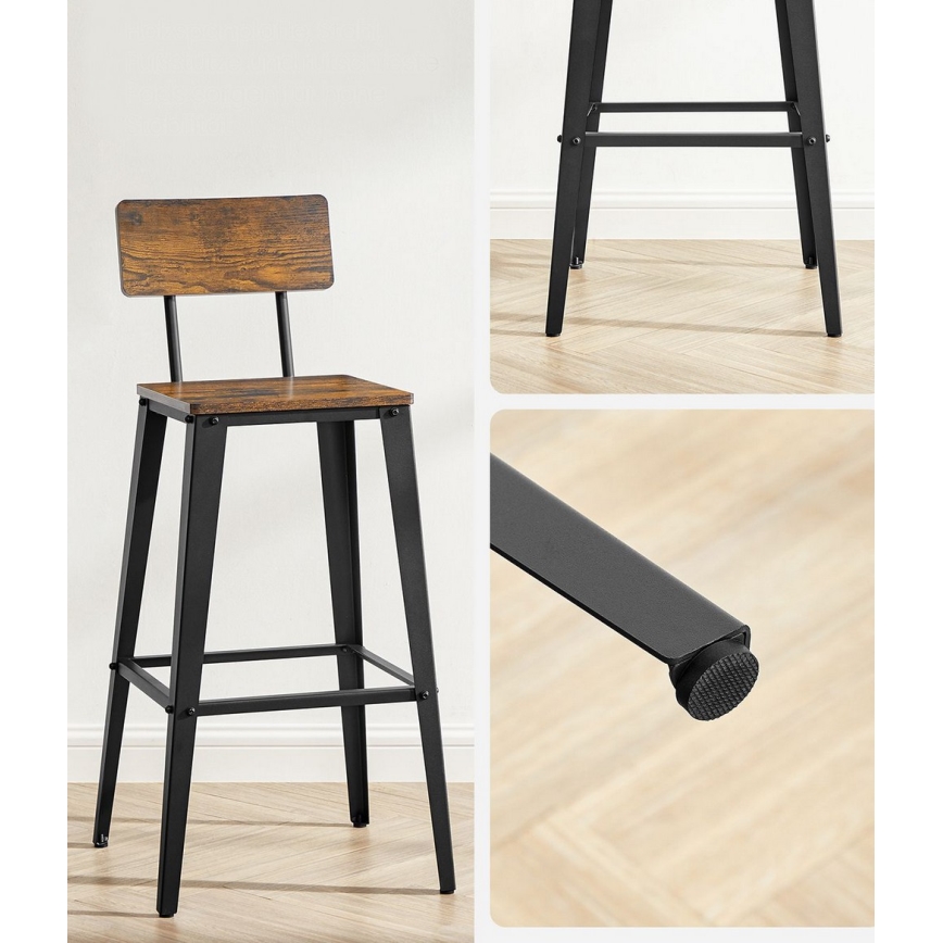 Barska stolica AVEN smeđa/crna