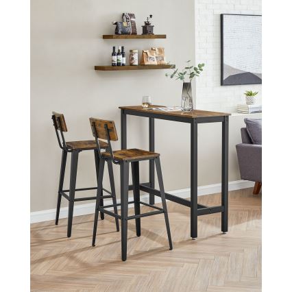 Barska stolica AVEN smeđa/crna