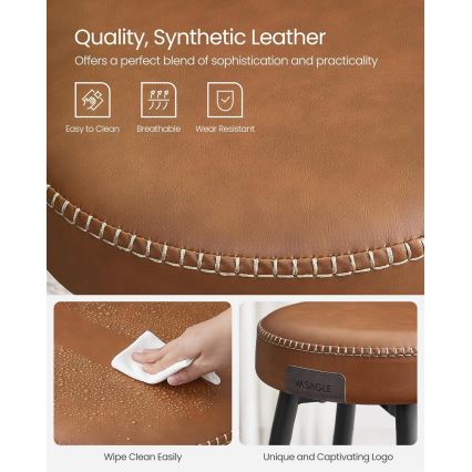 Barska stolica LIOR smeđa/crna