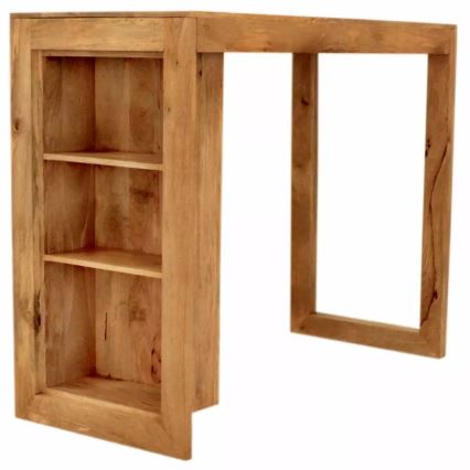Barski blagovaonski stol HINA 140x110 cm masivni/mangovac